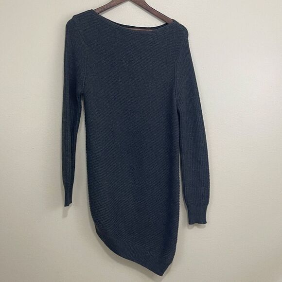 Mossimo Sweater‎ Womens Small Knit Long Sleeve  High Low Gray - Picture 1 of 6
